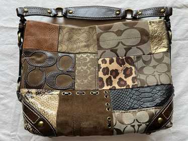 バッグ Coach Patchwork Signature shoulderbag405 Coach signature patchwork crossbody - Gem