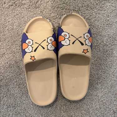 Kaws Men's Slides - Multi/Cream - US 11 – Kaws sl… - image 1
