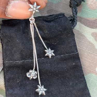 アクセサリー CHROME HEARTS Earrings JOJO 3 Charm Chrome Hearts 925 Silver Jojo Hexagram Earring Stud - SRM