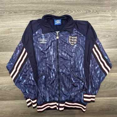 ジャケット・アウター 98/99 90s vintage umbro England jacket 1998-99 England Umbro Track Jacket L | Vintage Football Shirts