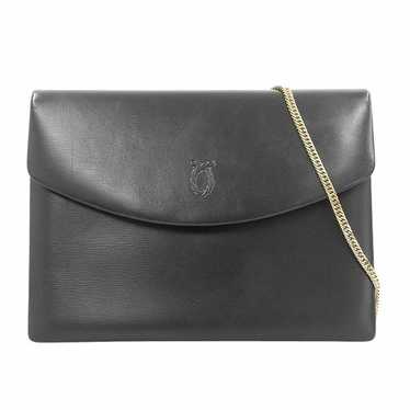 LAUNER LONDON 黒レザーチェーンバッグ STORES.jp（ストアーズ