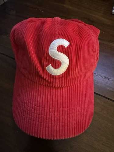 極美品　Supreme　Corduroy　S Logo　6-Panel　Pink Supreme Corduroy S Logo 6-Panel (FW23) - $58