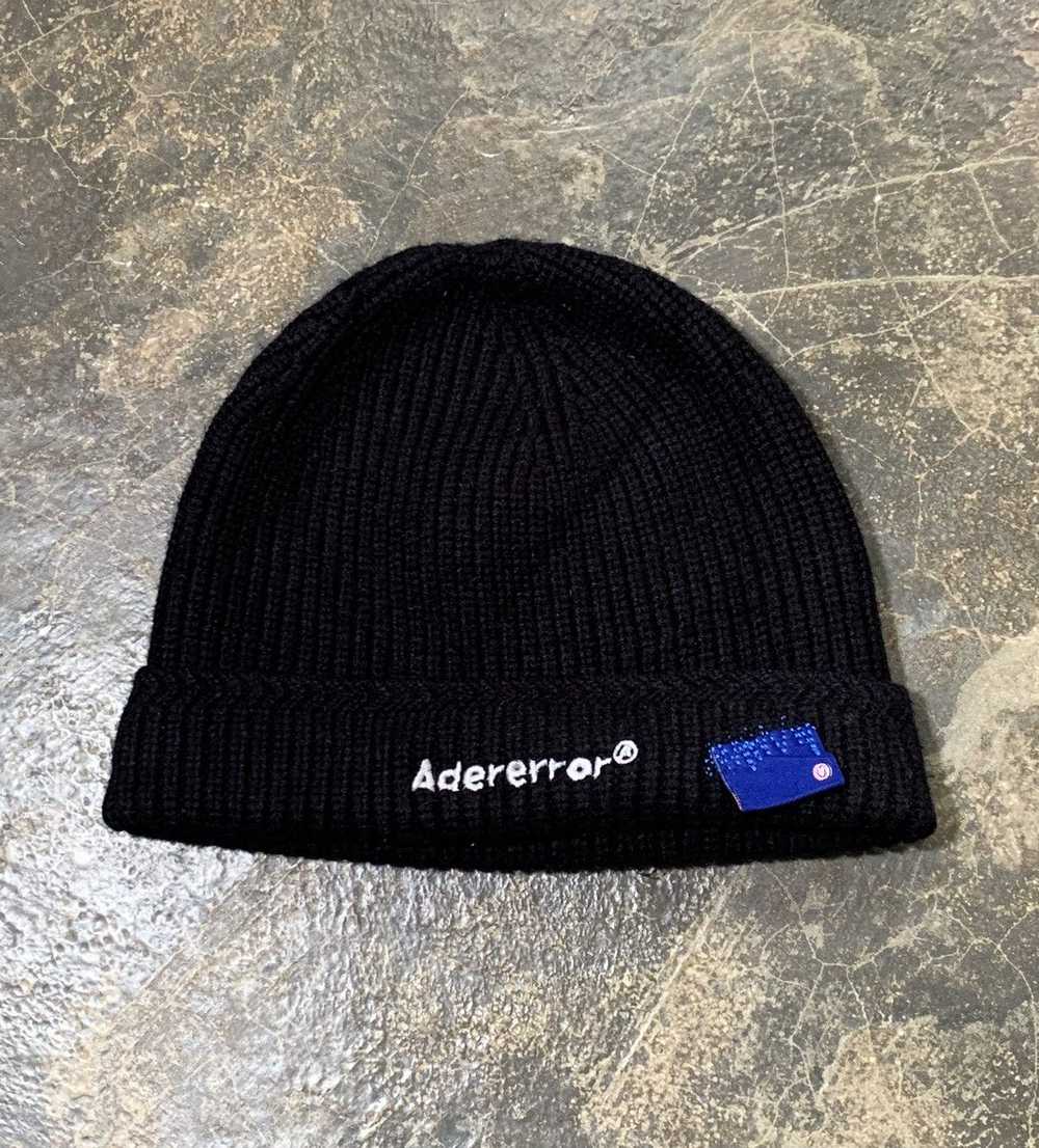 Ader Error Ader Error Black Knit Beanie Hat - image 1