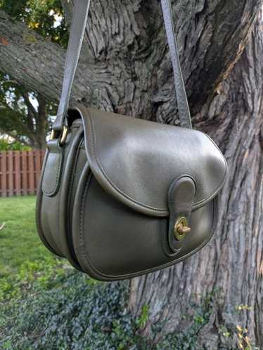 バッグ Vintage Coach Olive Green Fulton Bag Vintage olive green coach - Gem