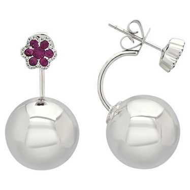 Globes Ruby White Diamond & Ruby 18k White Gold B… - image 1