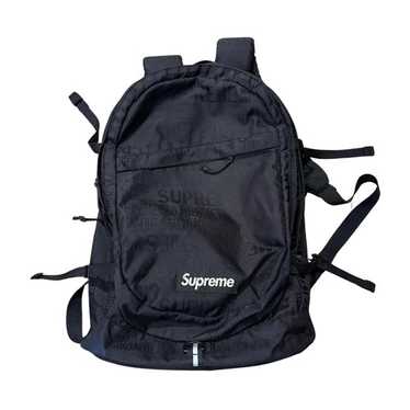 【Supreme】backpack 19ss Black Supreme Backpack Tote Black S/S 19' - ENDANGERED LA