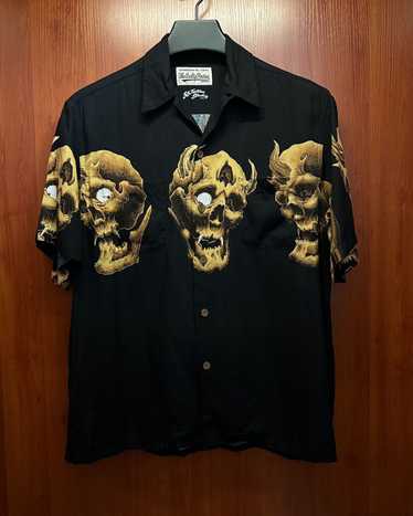 トップス WACKO MARIA Skull Pattern Print Shirt トップス