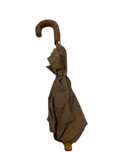 Christian Dior PARAPLUIES ディオール 木製雨傘 Vintage Beige Christian Dior Umbrella with Wooden Handle