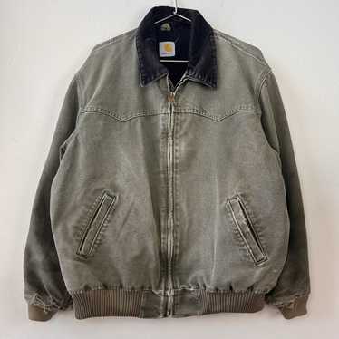 Carhartt サンタフェジャケット L J14 lovライトオリーブ mos Vintage Carhartt Santa Fe Men's Quilted Lined Jacket J14 MOS