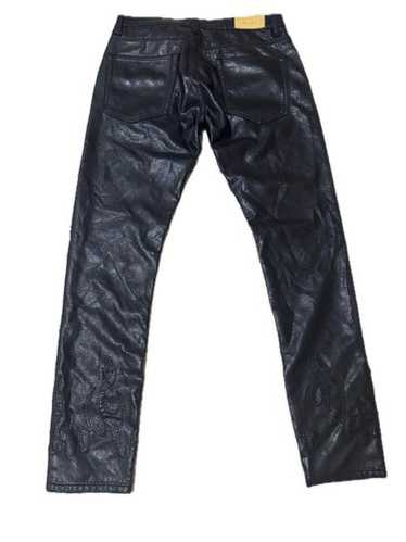 パンツ mnml Surper Stacked Leather Pants 33 Stacked Leather Pants - Black | mnml | shop now