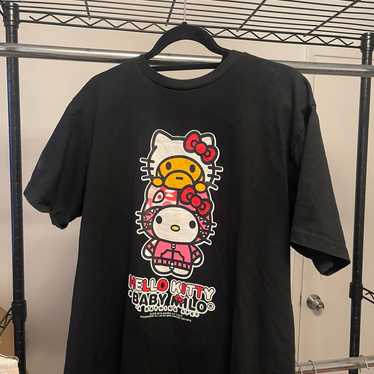 A BATHING APE x HELLO KITTY tシャツ レディース BABY MILO X HELLO KITTY - MINI TEE LADIES – eu.bape.com