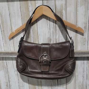 バッグ Coach Soho brown signature Shoulder bag 🎀SOLD🎀 vintage authentic coach tan signature & pink
