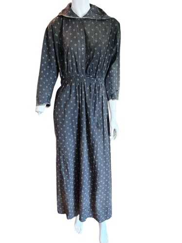 ワンピース 1910s Blue Calico Dress Vintage 1900's Blue Calico Prairie Workwear Cotton Rare