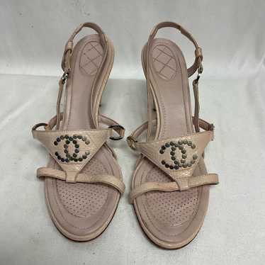 Chanel pink leather sandals - Gem