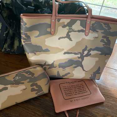 Coach camo tote bag - Gem
