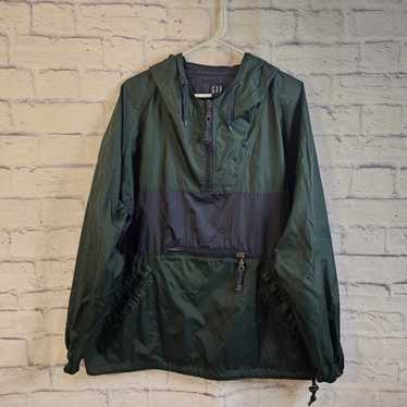ジャケット・アウター 90's old gap green nylon anorak Parker Vintage 90s GAP Anorak Windbreaker Jacket,90s GAP Hoodie