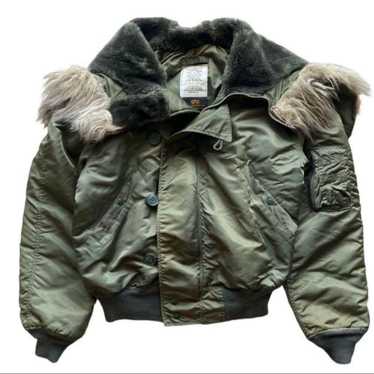 80s 90s usa製 ALPHA N-2B flight jacket Rare Vintage Brand Alpha Industries N-2B Flight Jacket 1980s