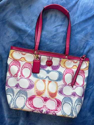 Coach scribble tote bag - Gem