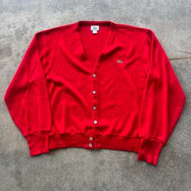 Lacoste red vintage cardigan - Gem