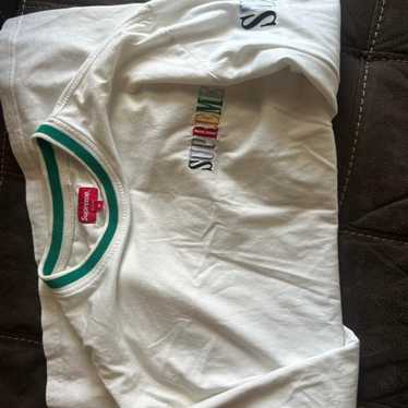 Supreme Multi Color Logo L/S Tee - Gem