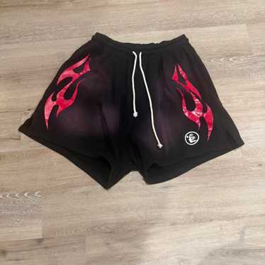 Hellstar flame ヘルスター ハーフパンツ Sサイズ BLACK Hellstar Flame Shorts Black – PIECES