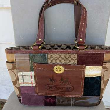Coach tote bag patchwork - Gem