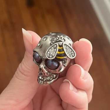 Alexander McQueen Skull Ring 15号 Alexander McQueen Knuckle Skull Ring – ZAP