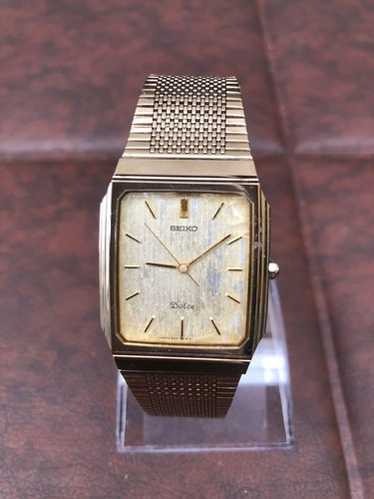 SEIKO DOLCE 9531-5060 レトロ　ゴールド　スクエア　腕時計 Sold Seiko Dolce 9531 - 5060 Tungsten from January 1986 High