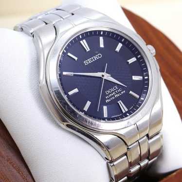 SEIKO Dolce Kinetic シルバー　稼働中　5J21-0A50 ☆ SEIKO セイコー DOLCE ドルチェ KINETIC AUTO RELAY 5J21