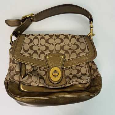 バッグ 65th Coach Flap Legacy Satchel Bag Camel 65th Coach Flap Legacy Satchel Bag Camel