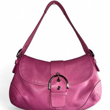 バッグ Coach Soho Signature Shoulder Bag Pink Rare Coach, shoulder bag, signature, pink, Soho, Bag Charm