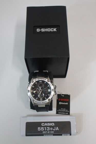 【美品】G-SHOCK CASIO 5513 JA GST-B100ブラック GSTB100-1A | Black G-STEEL Men's Watch G-SHOCK | CASIO