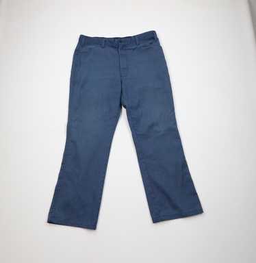 70s Dickies twill flare pants usa製 Vintage 70s Dickies Mens 36x29 Faded Wide Leg Flared Cotton