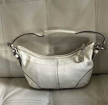 美品✨Vintage Coach Soho Hobo Shoulder bag Coach Vintage 90s Soho Demi Hobo Shoulder Bag With Signature