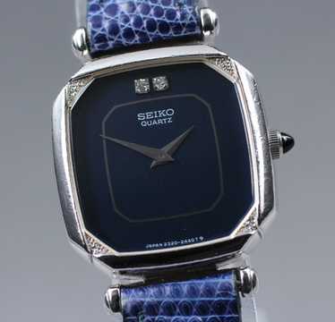 時計 vintage seiko exceline 2p diamond watch Seiko Exceline 2P Diamond Watch Mens Womens Vintage 90s Y2K