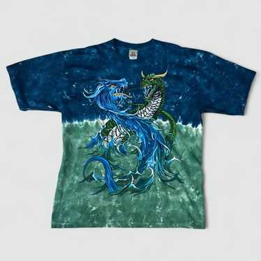 LIQUID BLUE 1996 Tシャツ　イルカ　クジラ　海 Vintage liquid blue sea - Gem