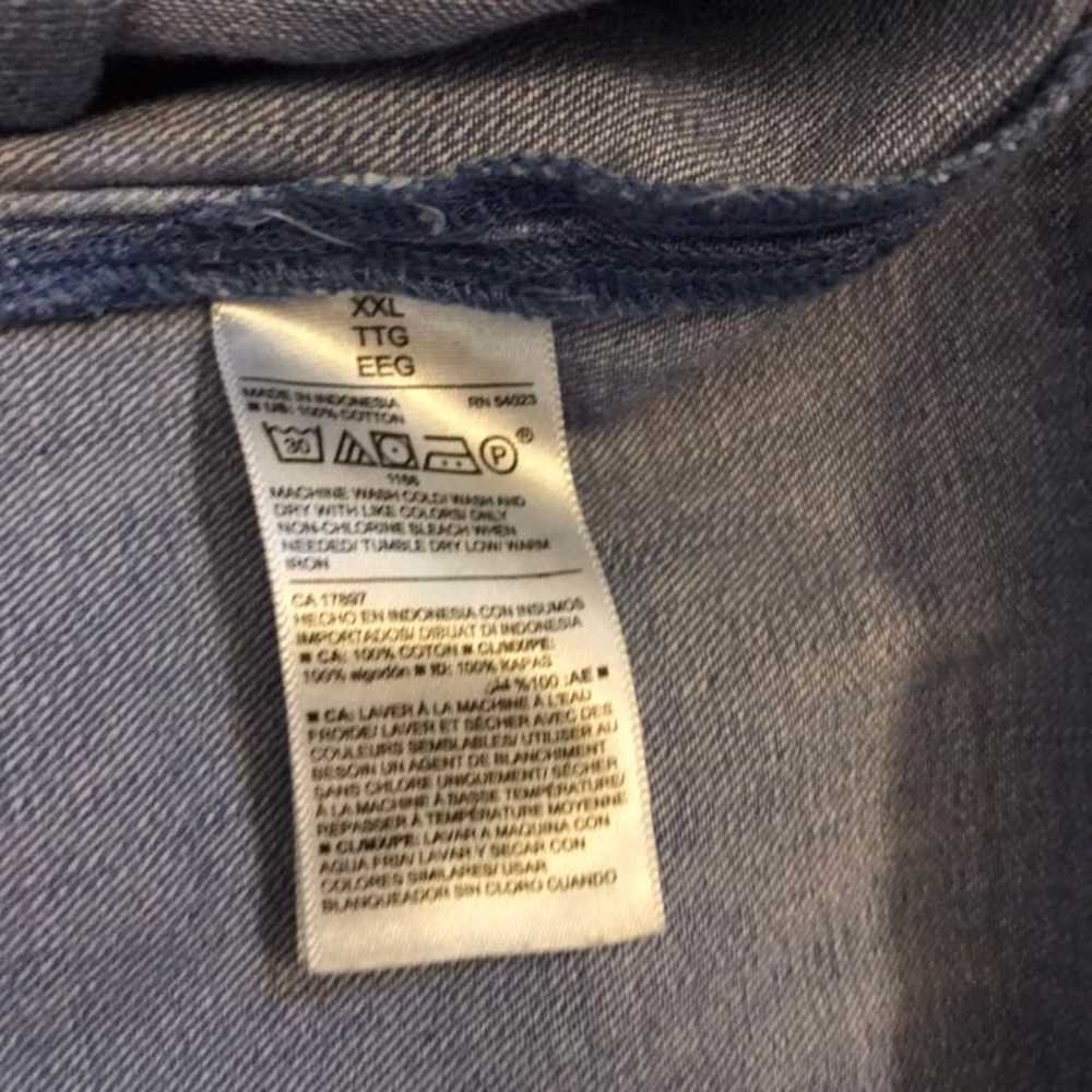 Old Navy Chambray button front popover released h… - image 8