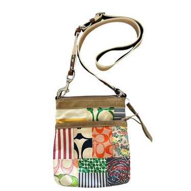 バッグ coach signature patchwork handbag COACH PATCHWORK NEW! CARLY SIGNATURE SHOULDER HANDBAG -RARE