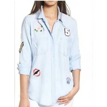 RAILS Carter Chambray Patch Button Down Shirt - image 1