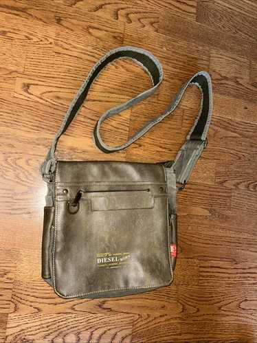 バッグ DIESEL archive shoulder bag multi pocket Women's Multi-Pkts-Multipocket bag in washed denim | Black