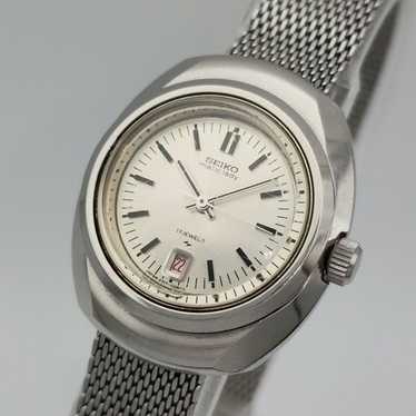 セイコーマチックレディー2517-0210・ SEIKOmatic lady Seiko Matic Lady Watch Women 23mm Black Dial Silver Tone