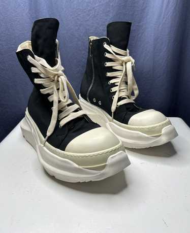 靴 Rick Owens ABSTRACT SOLE CUT SNEAKERS Rick Owens Abstract Clear Sole Sneaker in Black for Men | Lyst