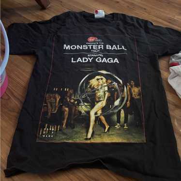 LADY GAGA MONSTER BALL TOUR Tシャツ 2010 Lady Gaga 2010 Monster Ball Official Tour Small 2 Sided T