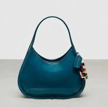 バッグ Coach Blue Leather Ergo Hobo Shoulder Coach // Blue Leather Chelsea Shoulder Bag – VSP Consignment