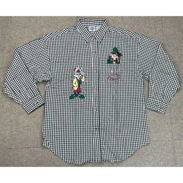 ［レア］ワーナーブラザーズACME CLOTHING グレー長袖シャツM1994 レア］ワーナーブラザーズACME CLOTHING グレー長袖シャツM1994