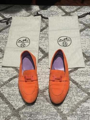 HERMES paris モカシン　ローファー 36 ピンクベージュ 36 hermes loafers - Gem