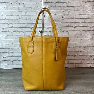 90’s OLD COACH TOTEBAG NEW Coach 90's Vintage Black Leather Large Legacy Zip