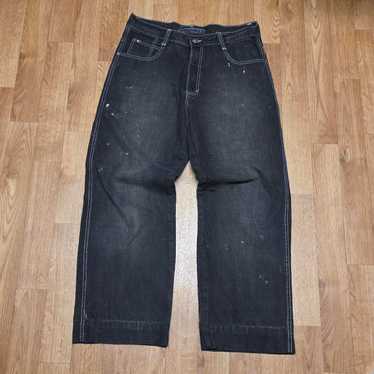 ✨w36✨ SOUTHPOLE black buggy denim Southpole baggy black jeans - Gem