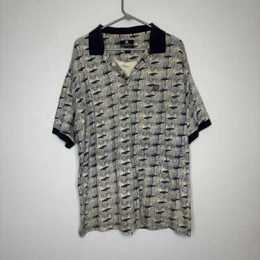 トップス OLD GIVENCHY SHIRT CHANPAGNE L VINTAGE 70s Givenchy for Chesa White Striped Long Sleeve