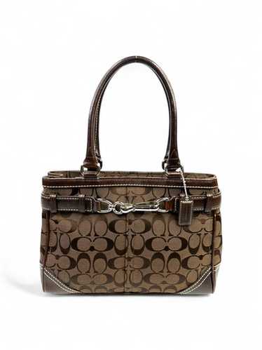 バッグ coach hampton signature callyall tote Coach Hampton Signature Carry All Tote Handbag Black D0773